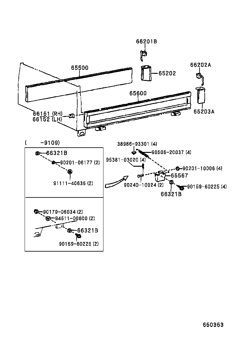  DYNA TOYOACE |  REAR BODY SIDE PANEL