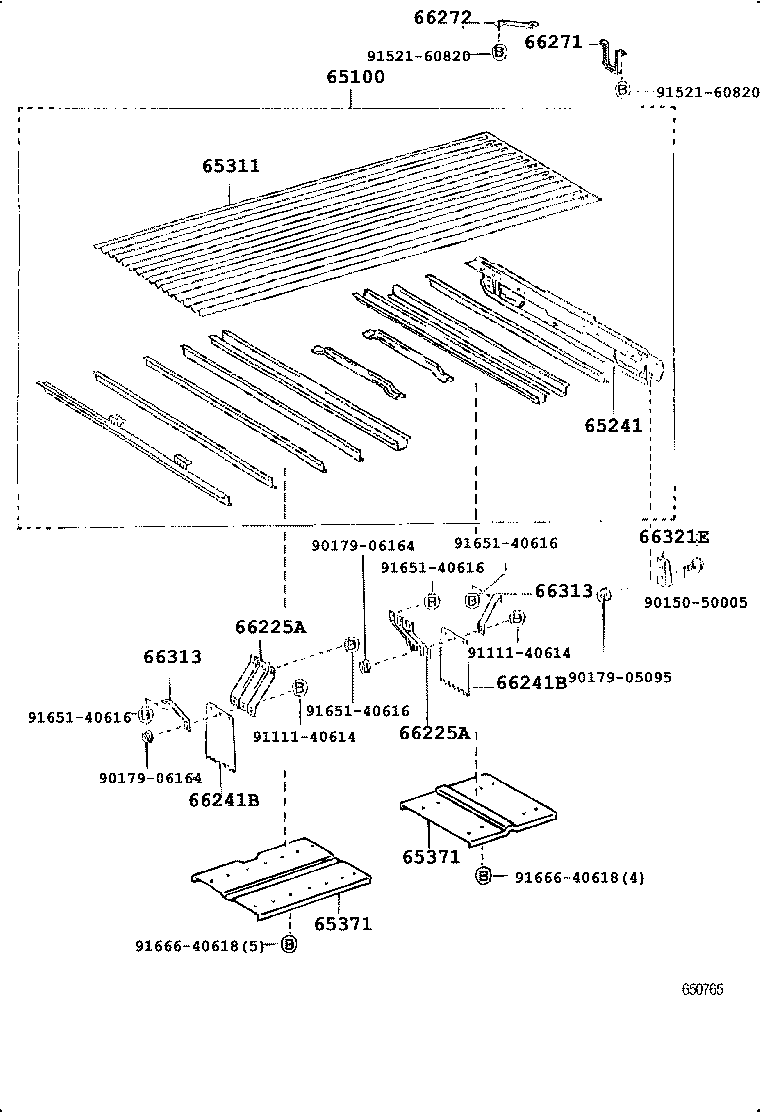  DYNA TOYOACE |  REAR BODY FLOOR FENDER