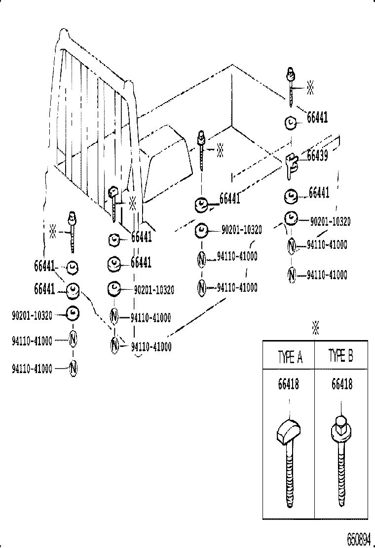  DYNA TOYOACE |  REAR BODY MOUNTING