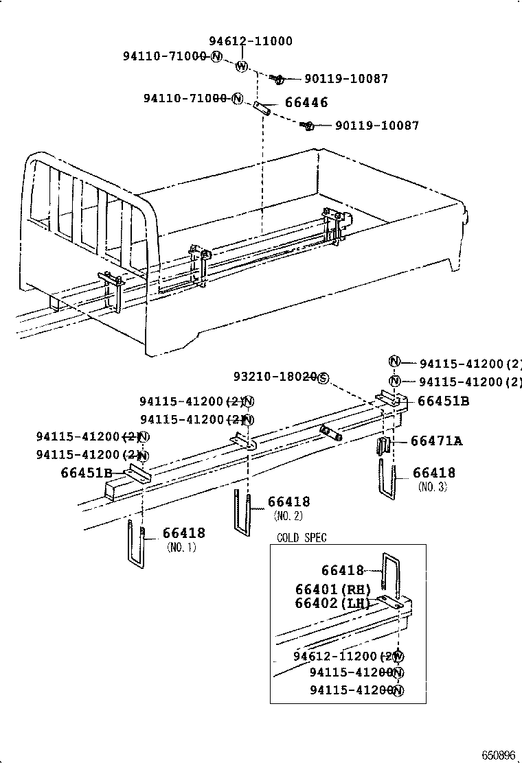  DYNA TOYOACE |  REAR BODY MOUNTING