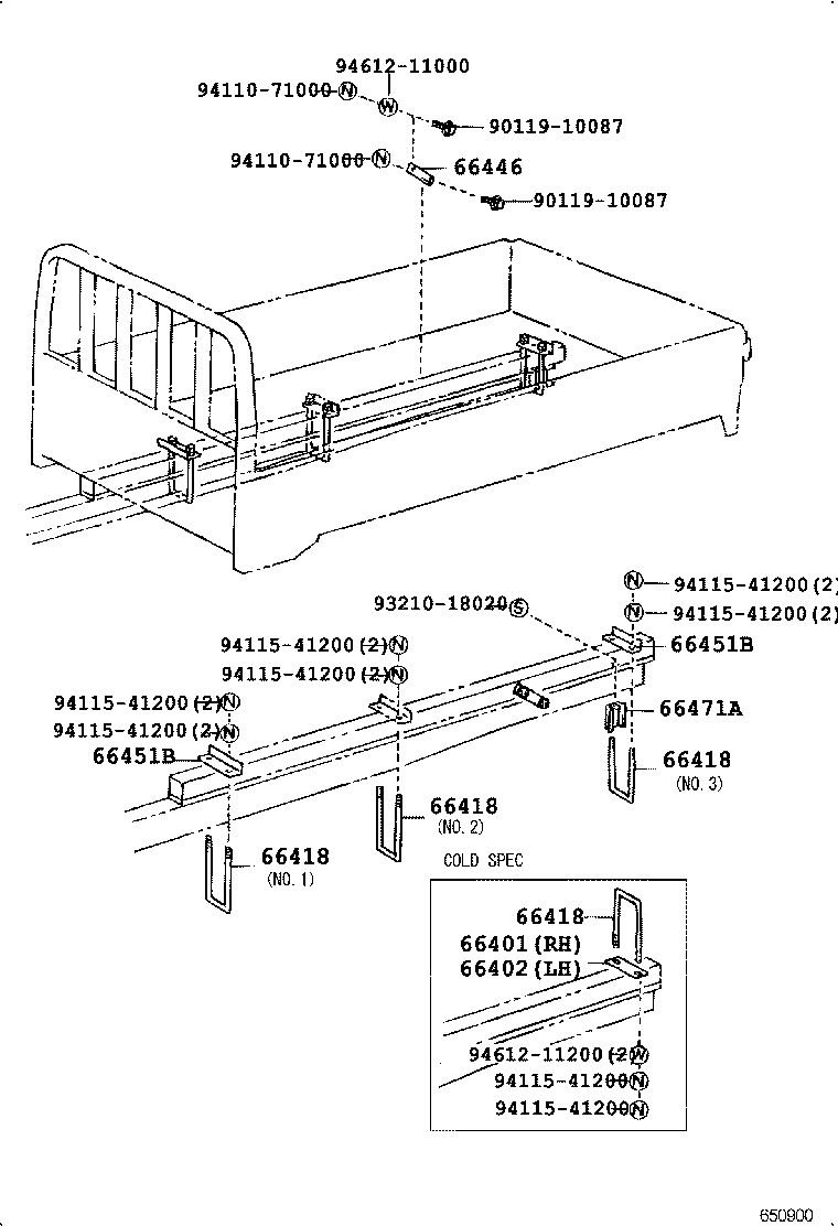  DYNA TOYOACE |  REAR BODY MOUNTING