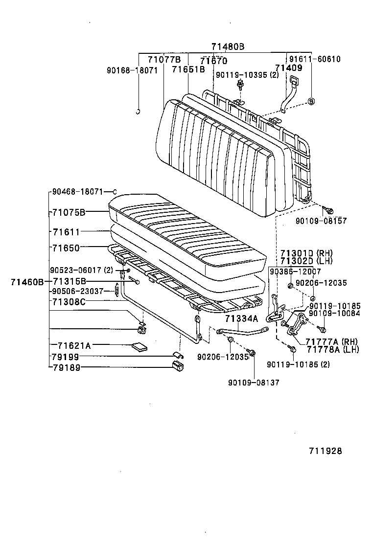  TOYOACE DYNA |  SEAT SEAT TRACK