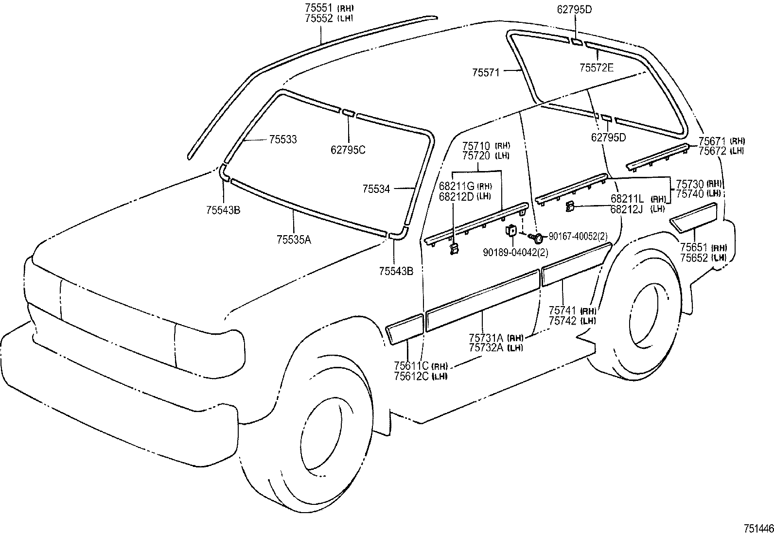  LAND CRUISER VAN |  MOULDING