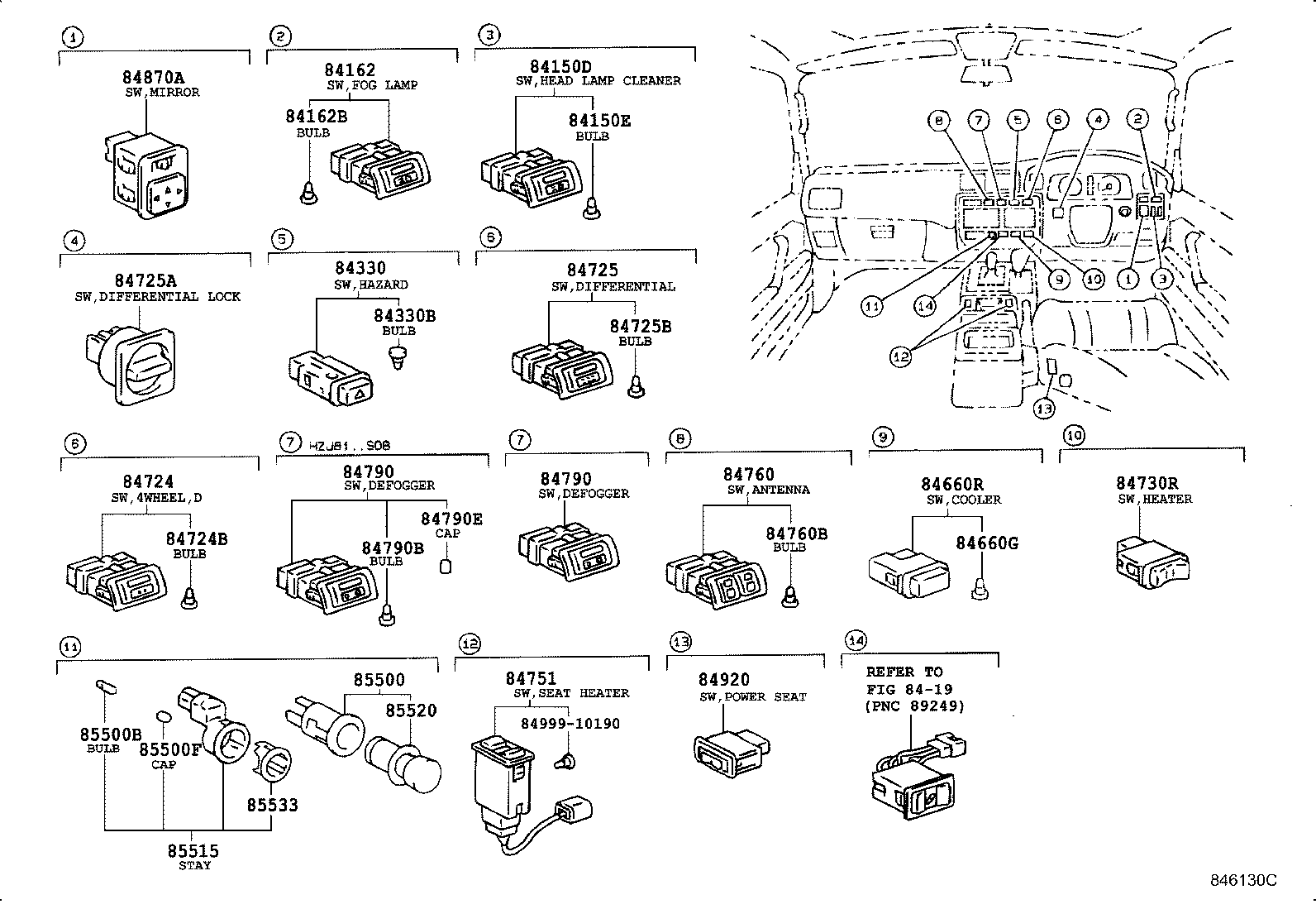  LAND CRUISER VAN |  SWITCH RELAY COMPUTER