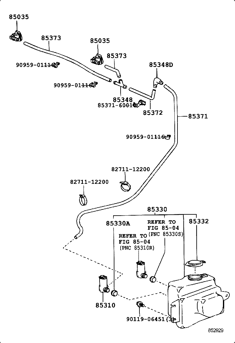  LAND CRUISER VAN |  WINDSHIELD WASHER