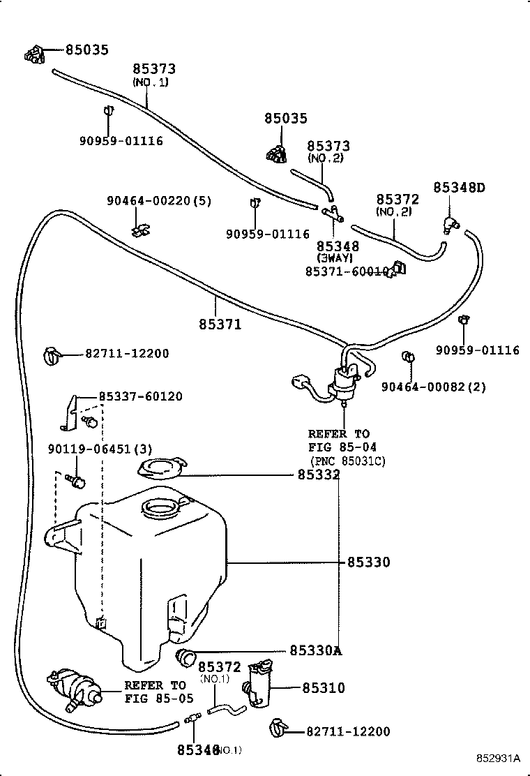  LAND CRUISER VAN |  WINDSHIELD WASHER
