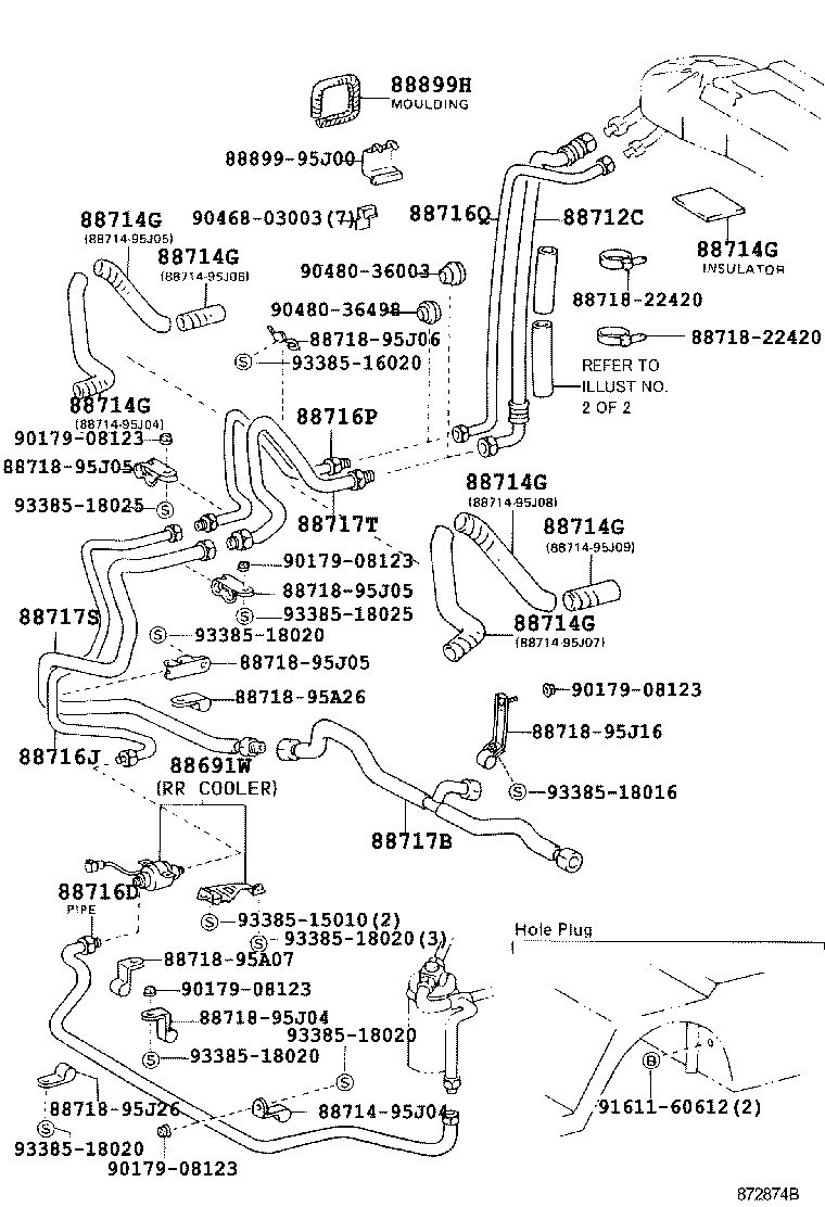  HIACE VAN WAGON |  HEATING AIR CONDITIONING COOLER PIPING