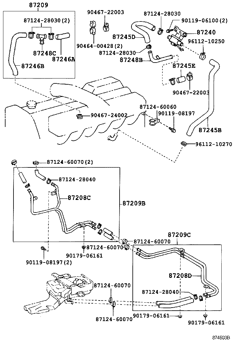  LAND CRUISER VAN |  HEATING AIR CONDITIONING WATER PIPING