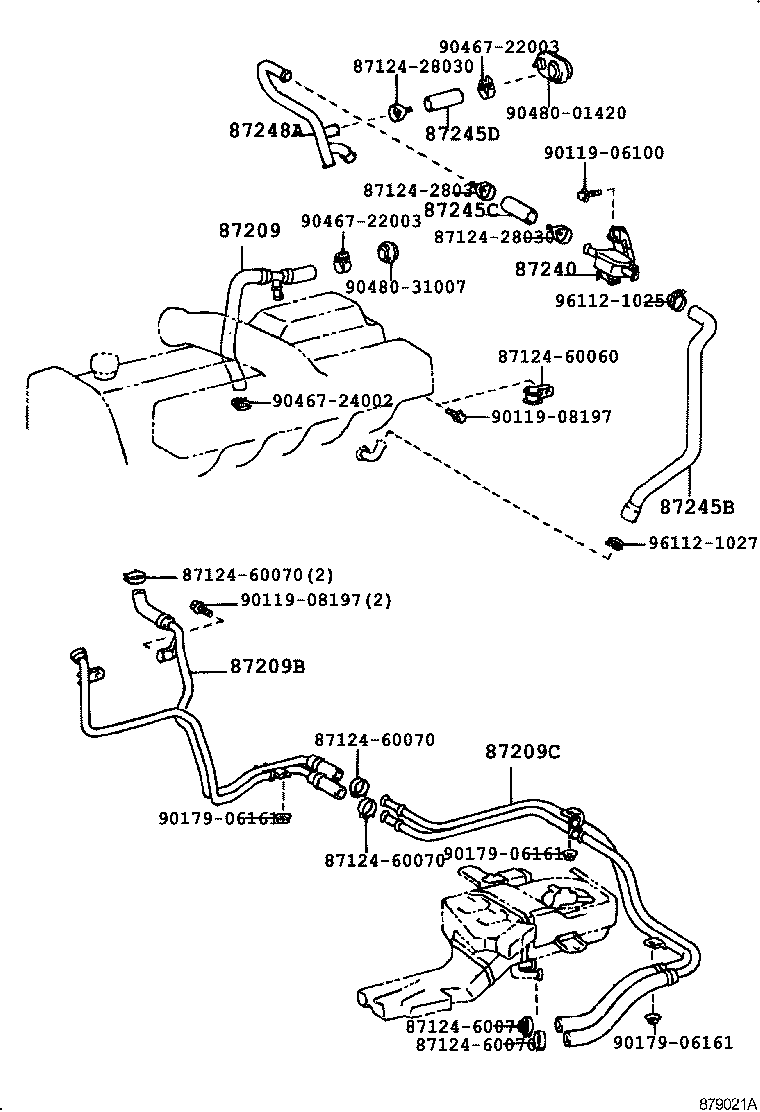  LAND CRUISER VAN |  HEATING AIR CONDITIONING WATER PIPING