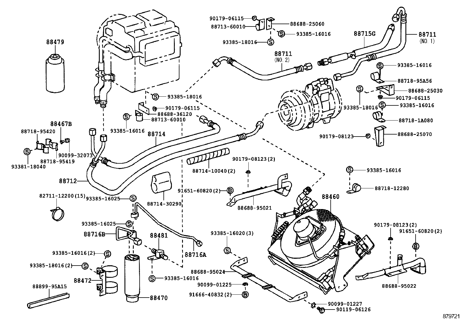  TOYOACE DYNA |  HEATING AIR CONDITIONING COOLER PIPING