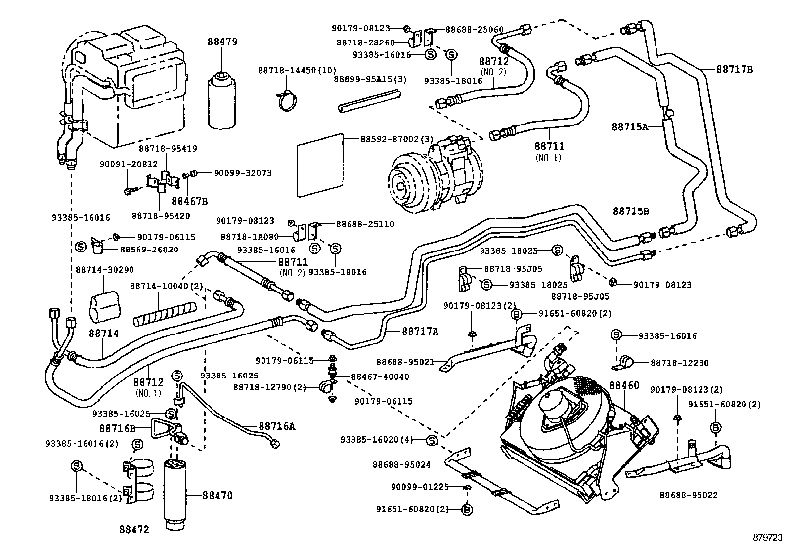  TOYOACE DYNA |  HEATING AIR CONDITIONING COOLER PIPING
