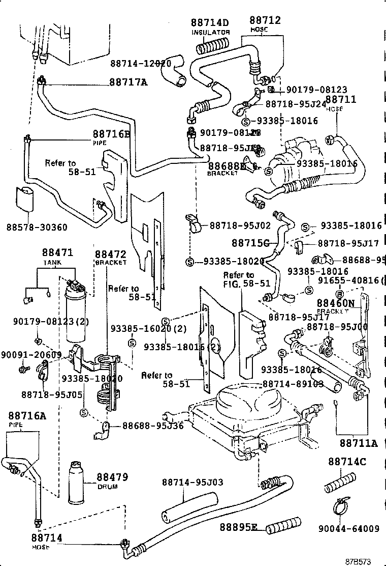  HIACE VAN WAGON |  HEATING AIR CONDITIONING COOLER PIPING