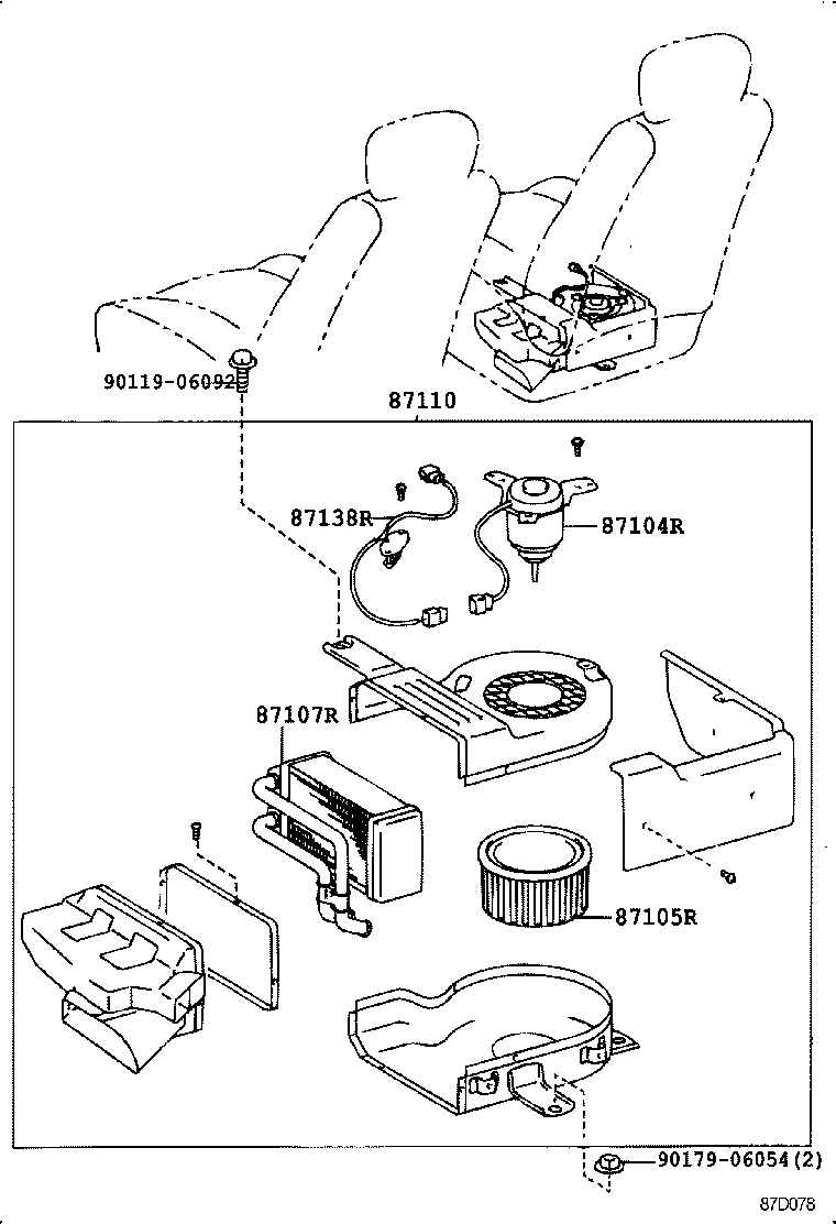  LAND CRUISER VAN |  HEATING AIR CONDITIONING HEATER UNIT BLOWER