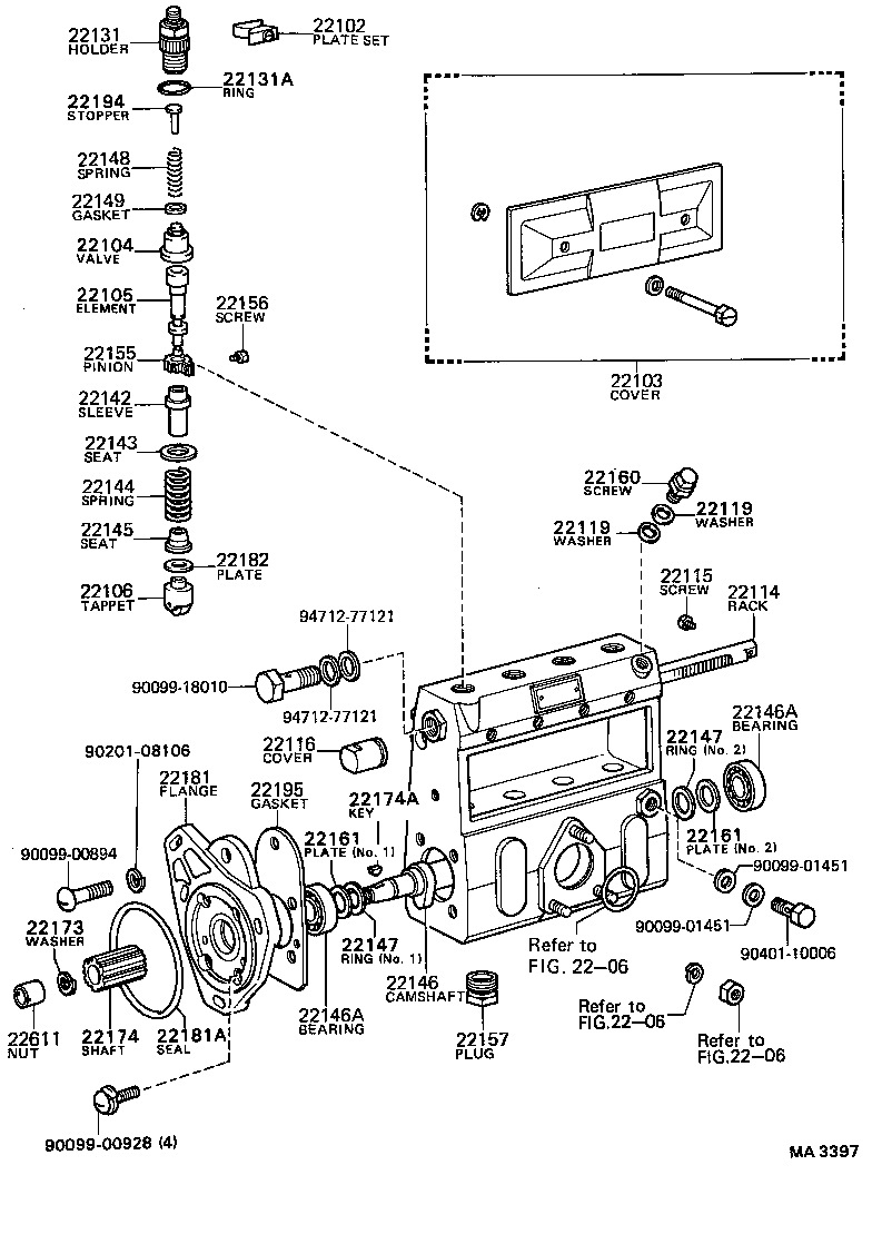  DYNA TOYOACE |  INJECTION PUMP BODY