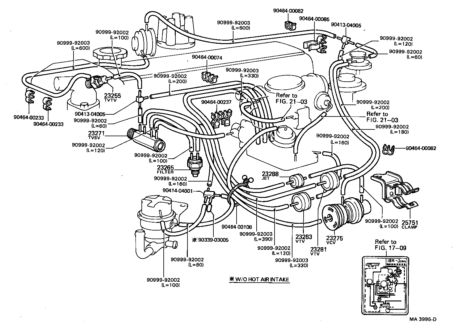  HILUX |  VACUUM PIPING