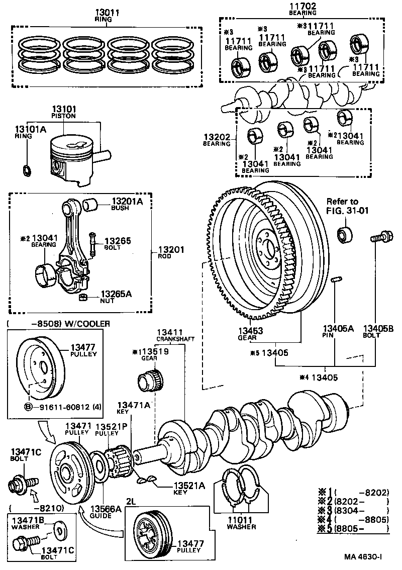  HILUX |  CRANKSHAFT PISTON