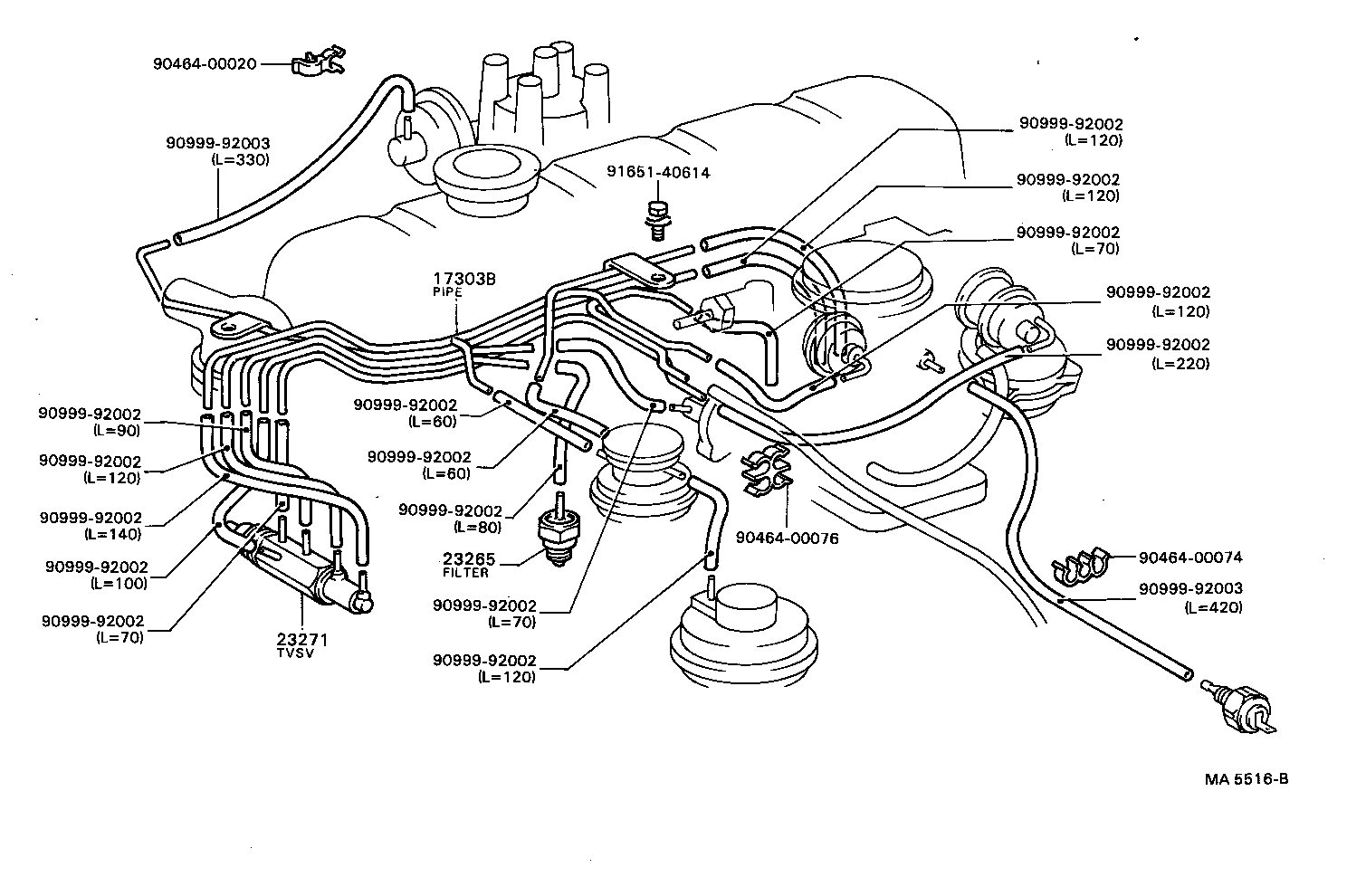  HILUX |  VACUUM PIPING