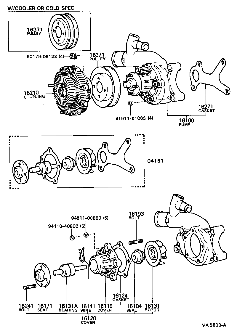  COASTER |  WATER PUMP