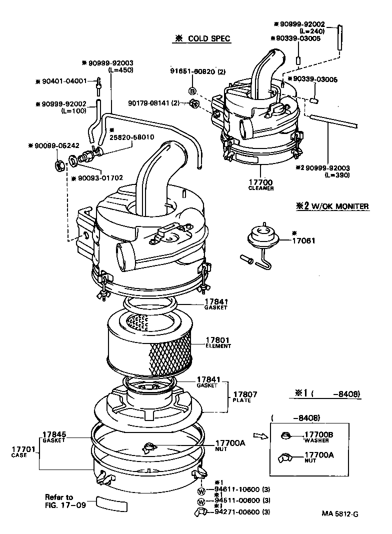  COASTER |  AIR CLEANER