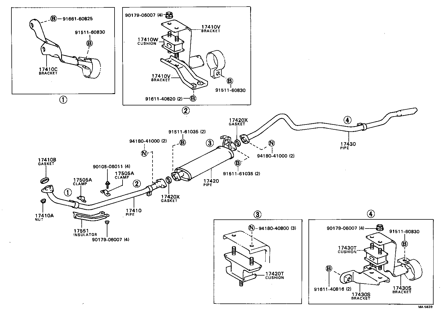  COASTER |  EXHAUST PIPE