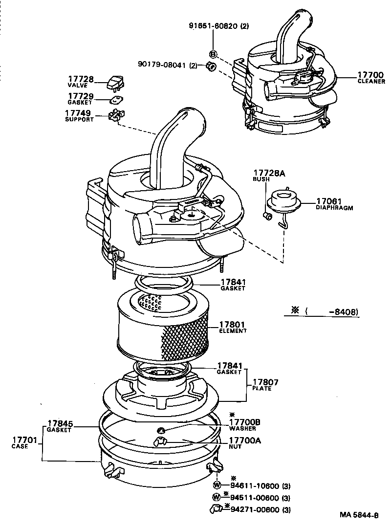  COASTER |  AIR CLEANER