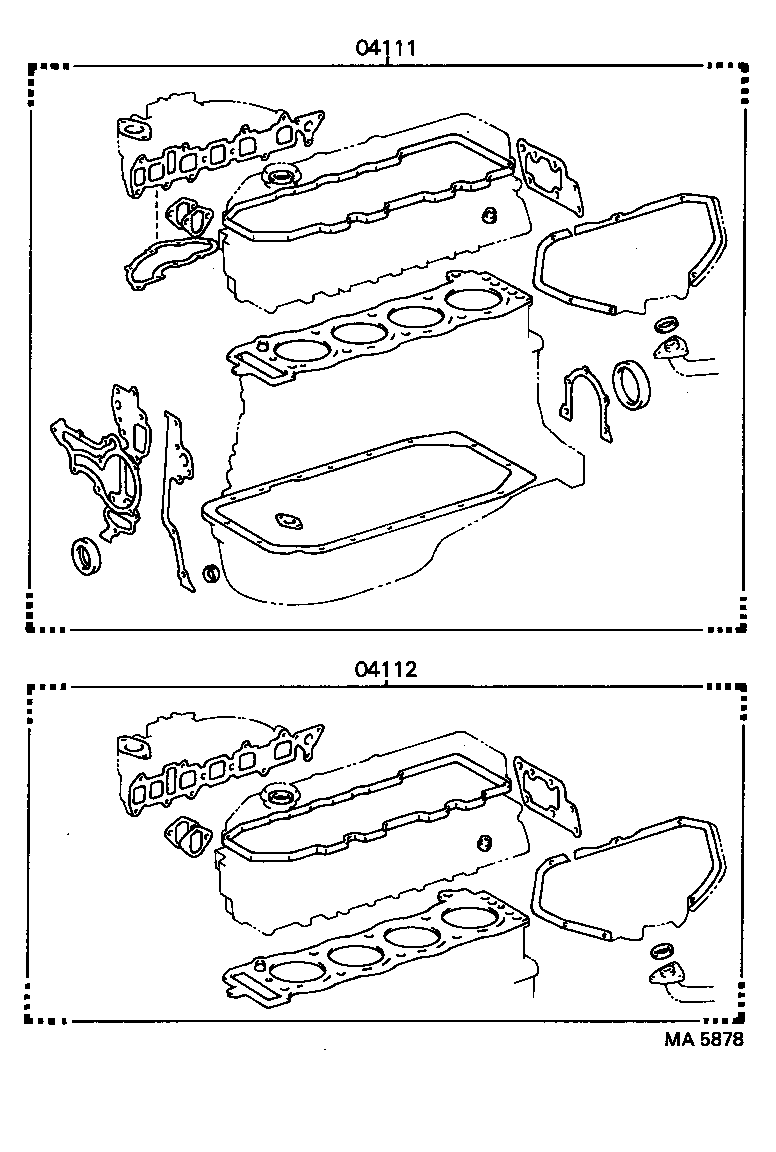  COASTER |  ENGINE OVERHAUL GASKET KIT