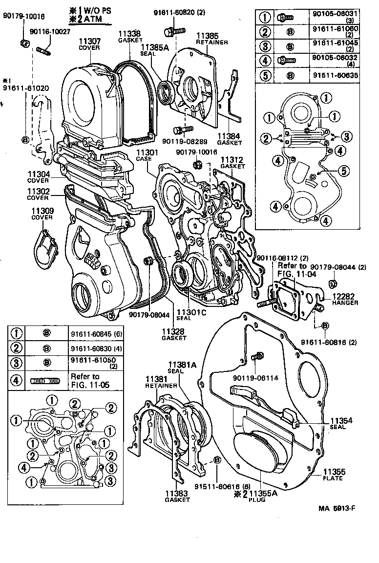  SUPRA |  TIMING GEAR COVER REAR END PLATE