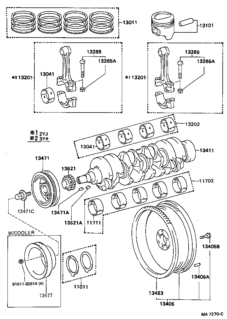  HILUX |  CRANKSHAFT PISTON