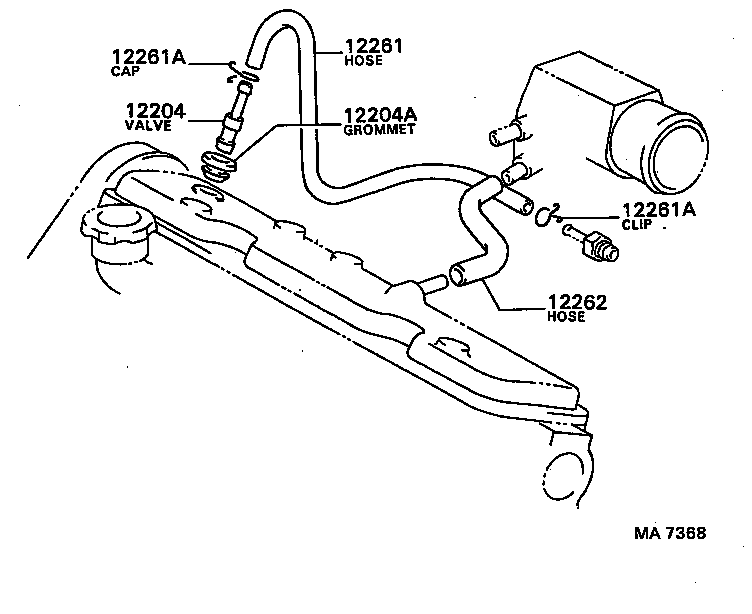  CAMRY VISTA |  VENTILATION HOSE