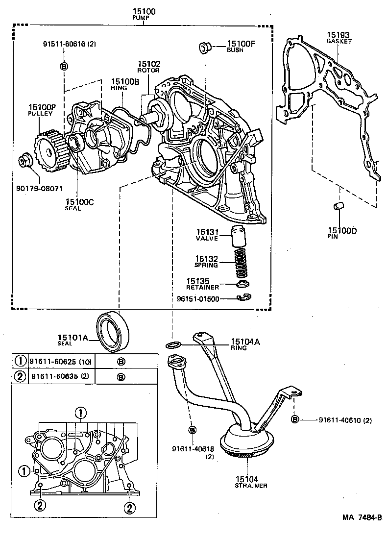  CHASER |  ENGINE OIL PUMP