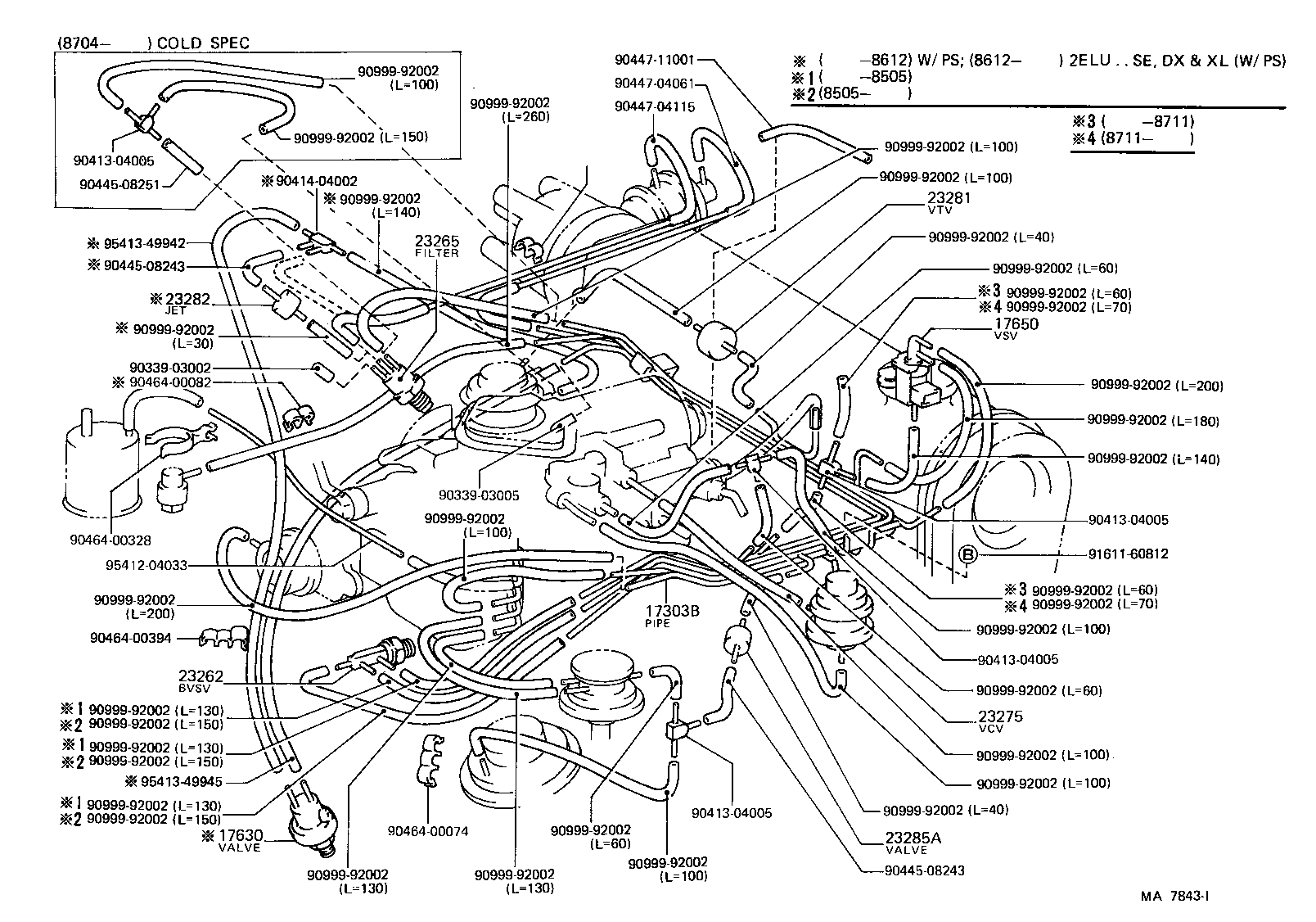  STARLET |  VACUUM PIPING