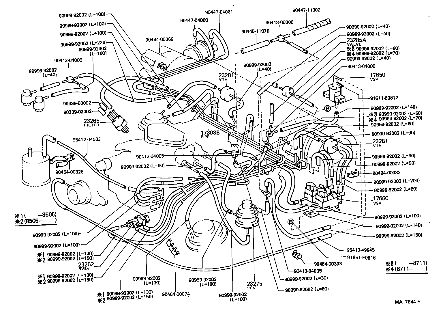  STARLET |  VACUUM PIPING