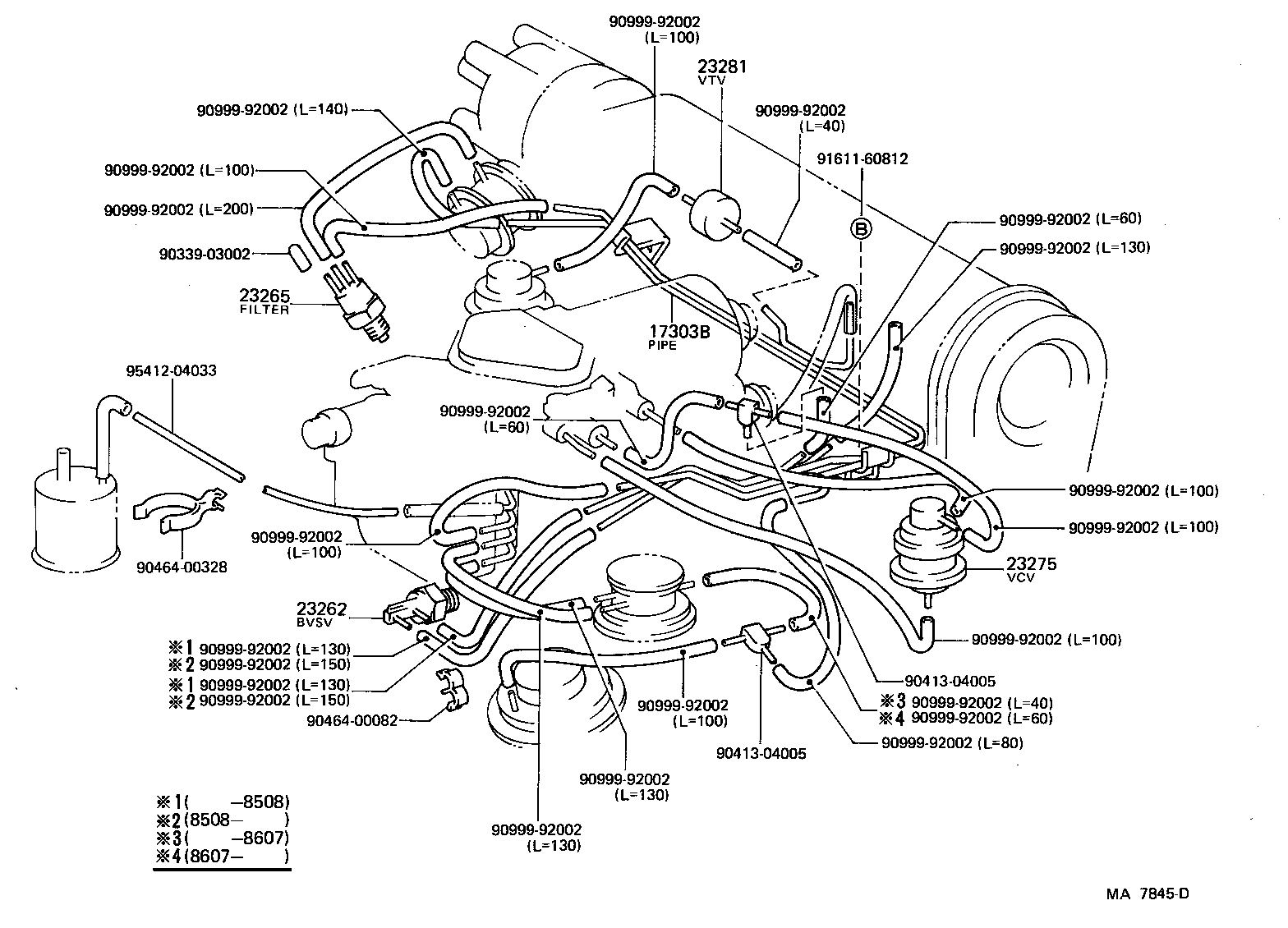  STARLET |  VACUUM PIPING