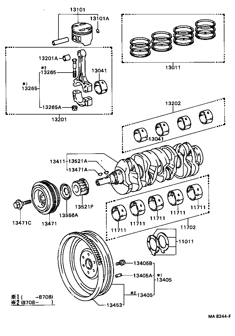  CAMRY VISTA |  CRANKSHAFT PISTON