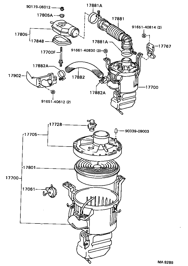  TOWN MASTERACE V WG |  AIR CLEANER