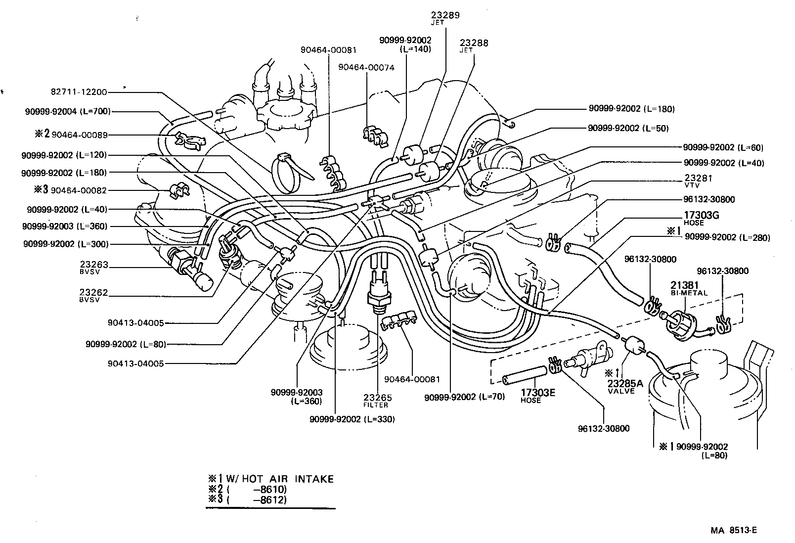  LITEACE VAN WAGON |  VACUUM PIPING