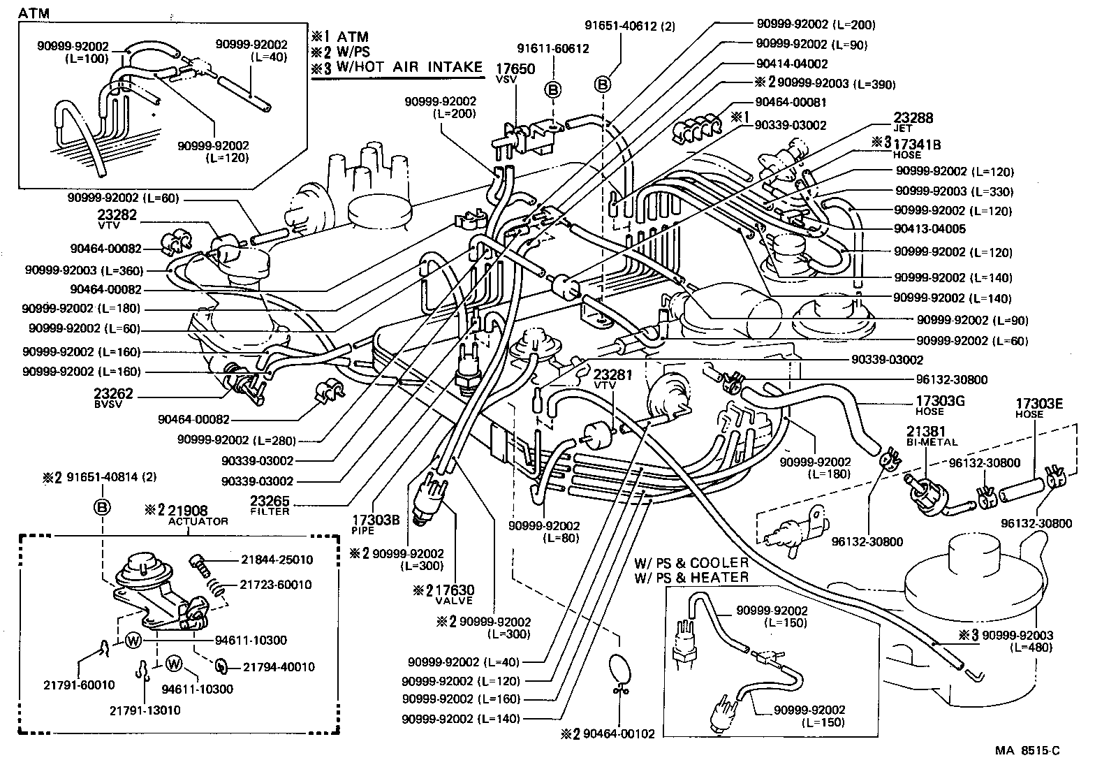  LITEACE VAN WAGON |  VACUUM PIPING