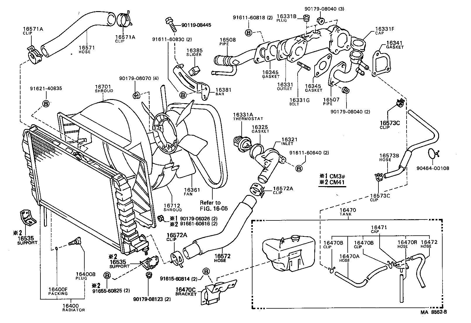  LITEACE VAN WAGON |  RADIATOR WATER OUTLET