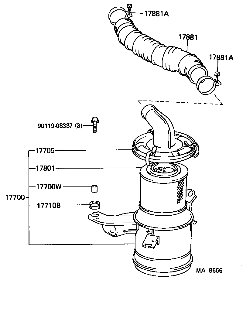  LITEACE VAN WAGON |  AIR CLEANER