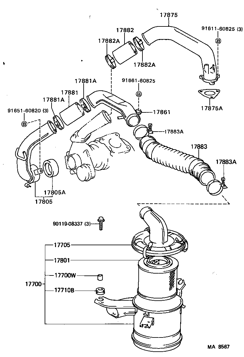  LITEACE VAN WAGON |  AIR CLEANER