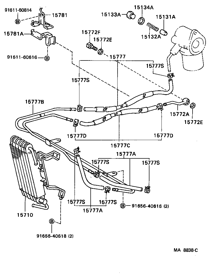  SUPRA |  ENGINE OIL COOLER