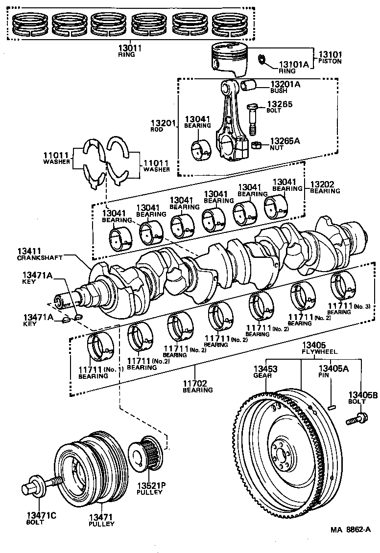  SUPRA |  CRANKSHAFT PISTON