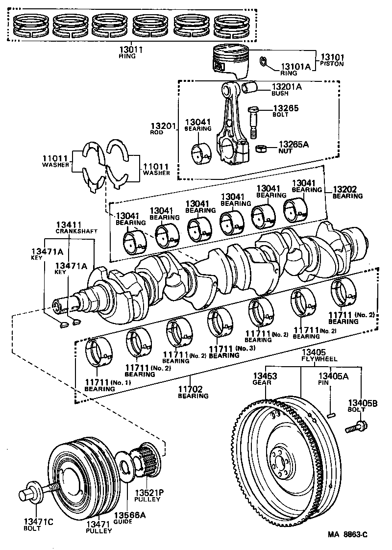  SUPRA |  CRANKSHAFT PISTON