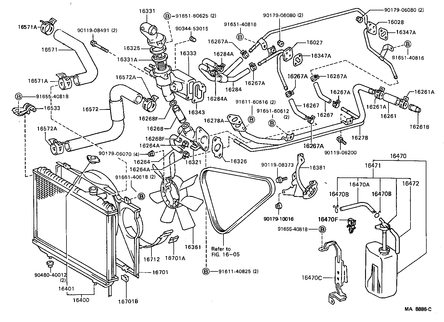  SUPRA |  RADIATOR WATER OUTLET