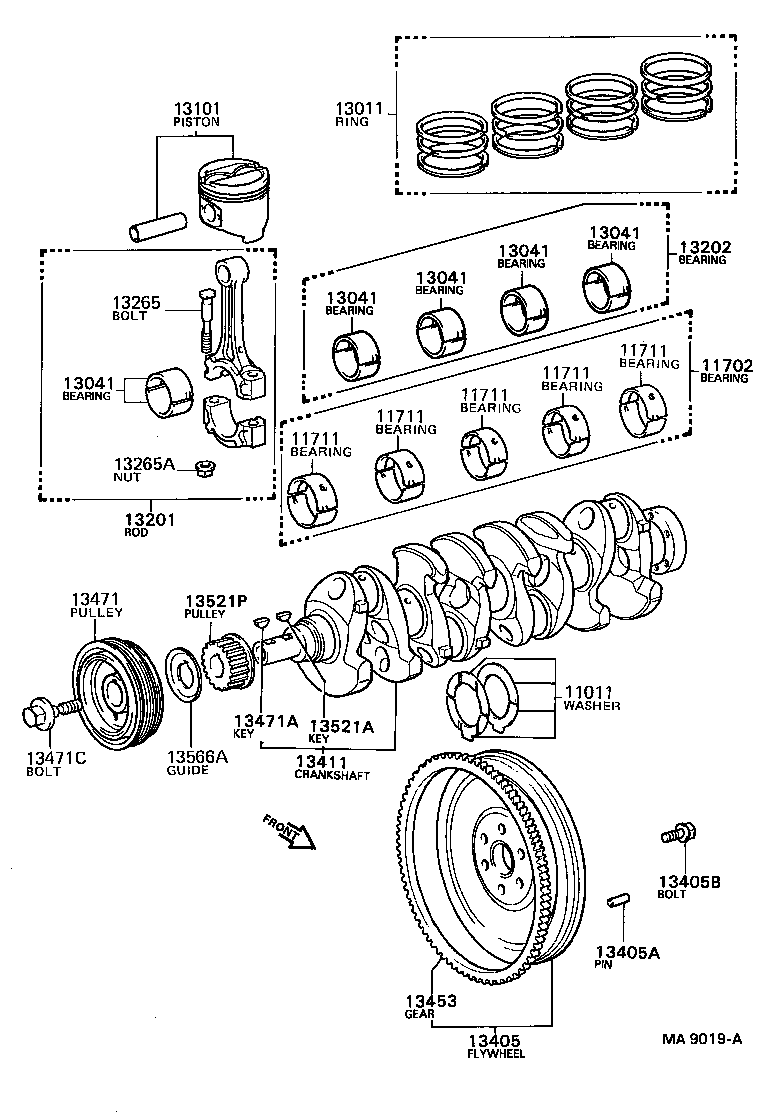  CAMRY VISTA |  CRANKSHAFT PISTON