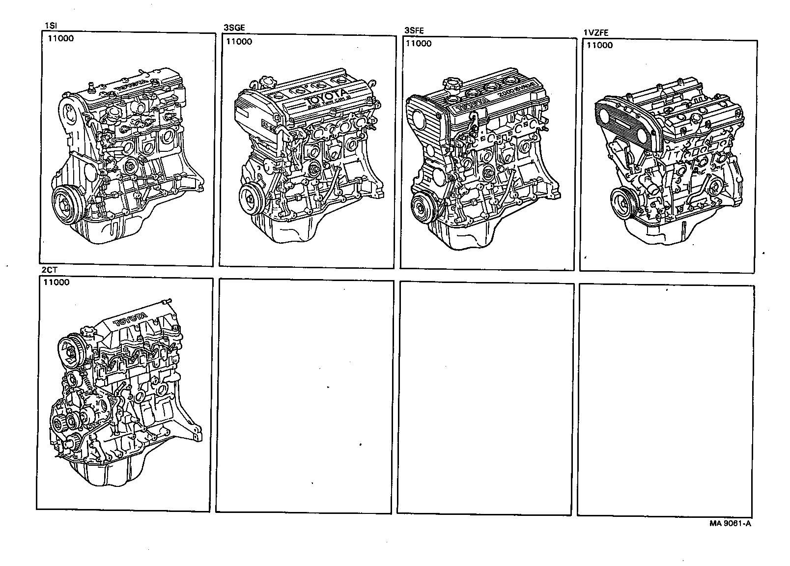  CAMRY VISTA |  PARTIAL ENGINE ASSEMBLY
