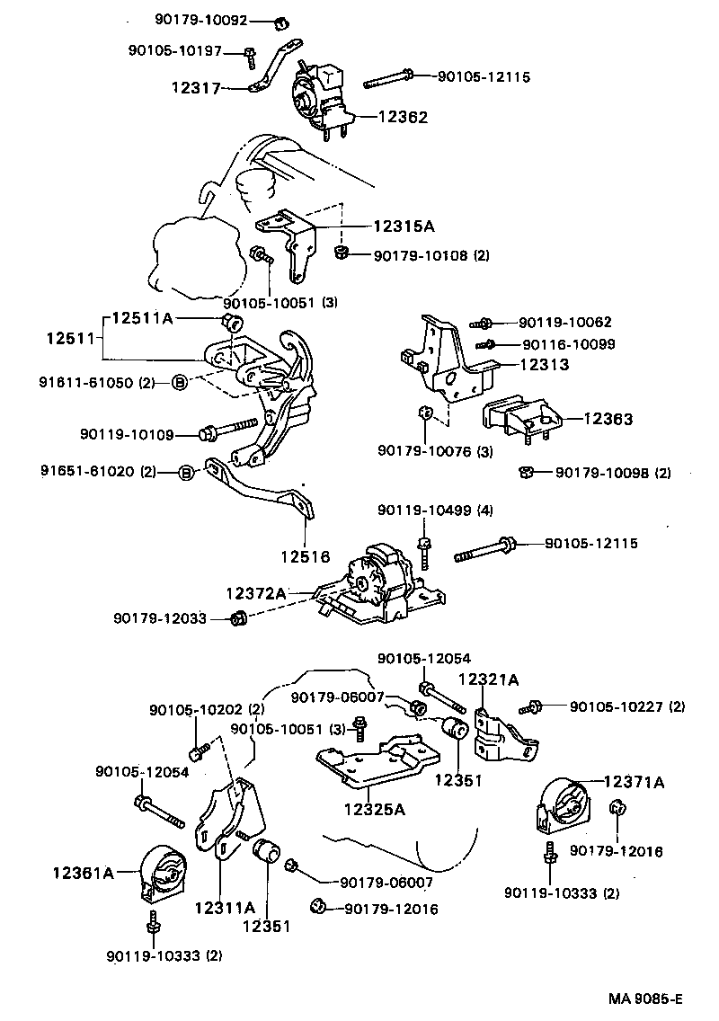  CAMRY VISTA |  MOUNTING