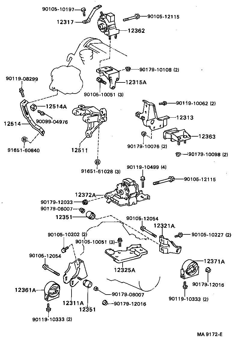  CAMRY VISTA |  MOUNTING