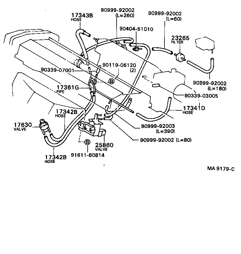  CAMRY VISTA |  VACUUM PIPING