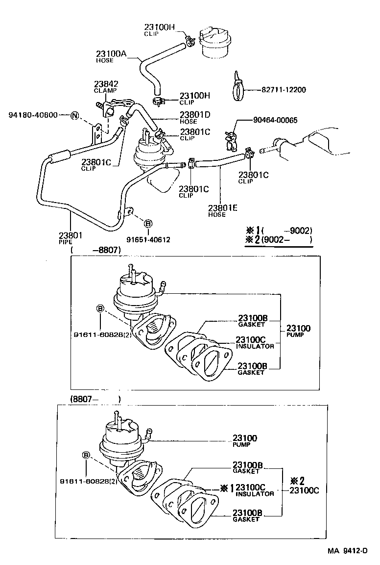  TOYOACE DYNA |  FUEL PUMP PIPE